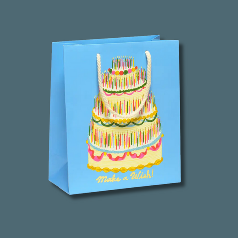 Three tiered birthday cake