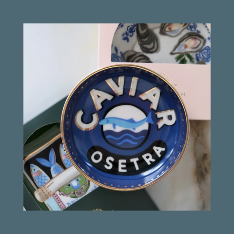 Caviar Porcelain Trinket Dish