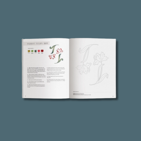 Cafe In Bloom Watercolor Workbook 