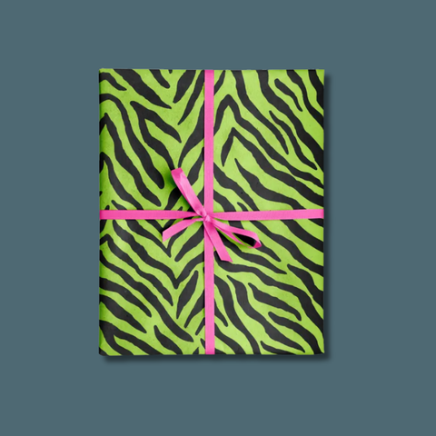 Toxic Tiger Wrapping Paper Sheets Roll