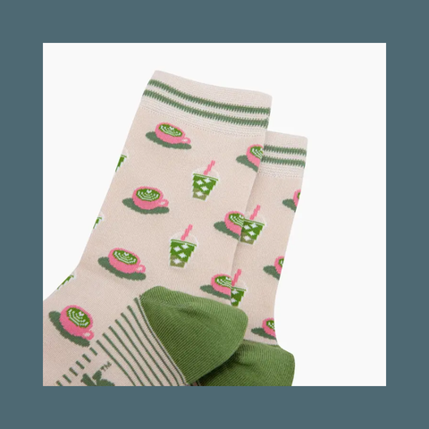 Matcha Tea Bamboo Socks 