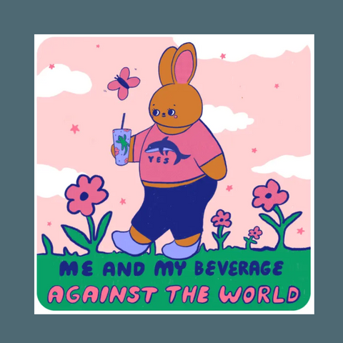 Me And  My Beverage Sticker