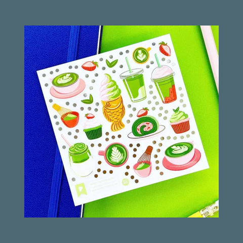 Berry Matcha Bliss Sticker Sheet
