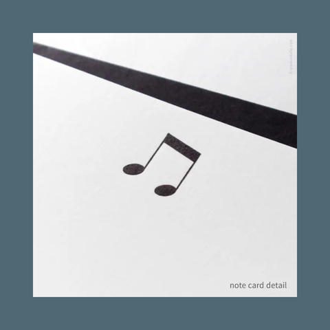 Music Notes Flat Note Card Set 