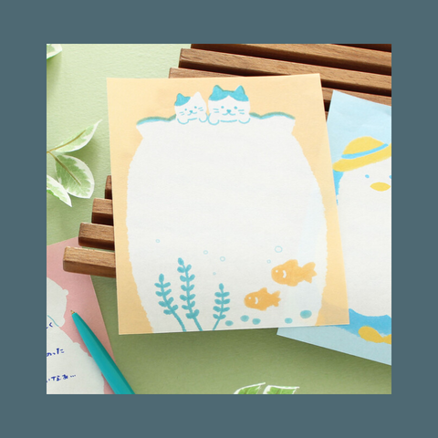 Cats And Goldfish Letter Set