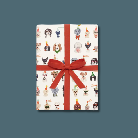 Party Pups Wrapping Sheets Roll