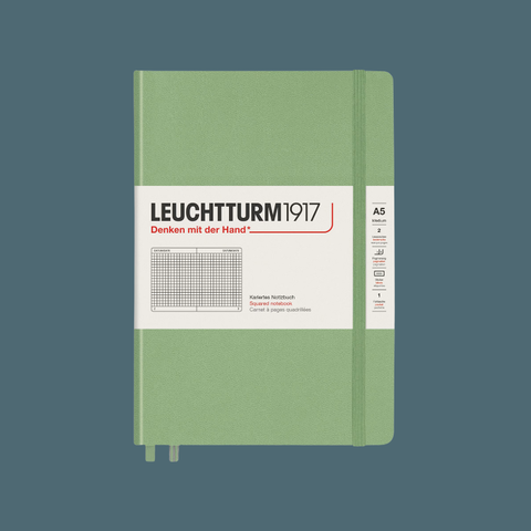 Squared Hardcover Sage Leuchtturm1917 Notebook Size A5