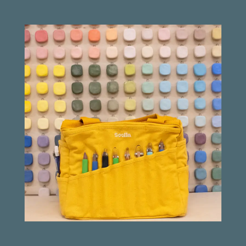 Soolla Sunset Mustard Studio Artist Bag