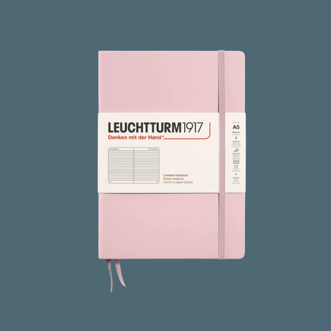 A5 Hardcover Ruled Notebook in Powder