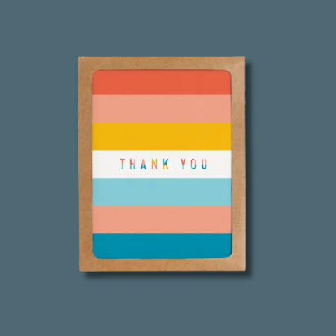 Thank You Modern Colorblock Card Boxed Set