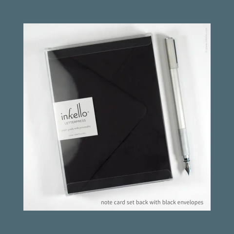 Music Notes Flat Note Card Set 