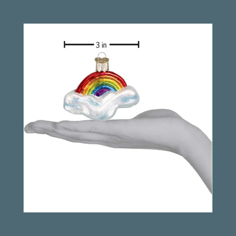 Old World Christmas Rainbow Blown Glass Ornament