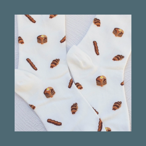 Bakery Food Casual Socks