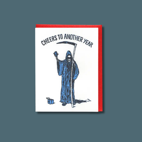 Cheers To Another Year Card