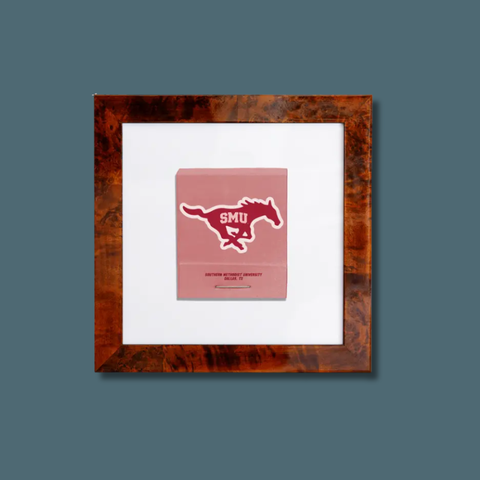 SMU Mustang Matchbook Print