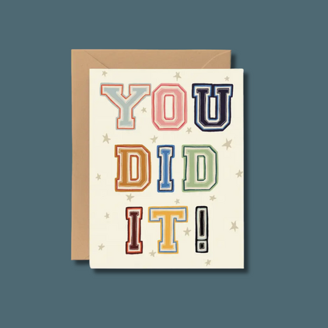 You Did It Congrats Card