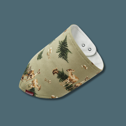 Forest Party Organic Cotton Kerchief Bib