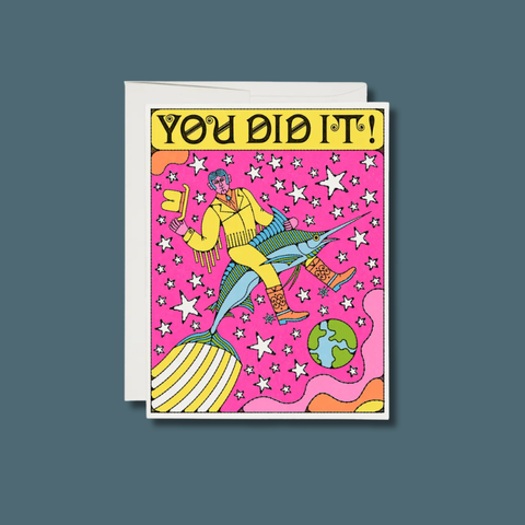 Marlin Rodeo Congrats Card