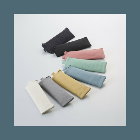 Compact Canvas Pencil Pouch