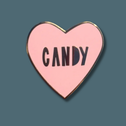 Candy Heart Enamel Lapel Pin