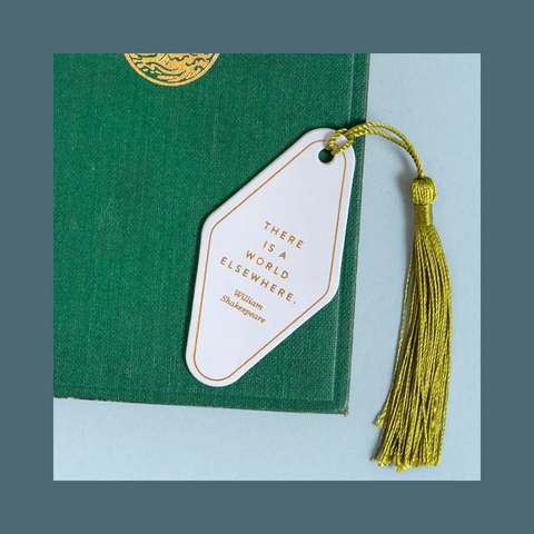 There Is A World Vegan Leather Bookmark 