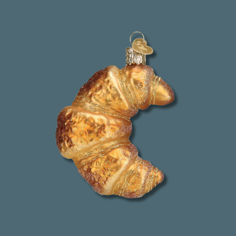 Old World Christmas Croissant Blown Glass Ornament