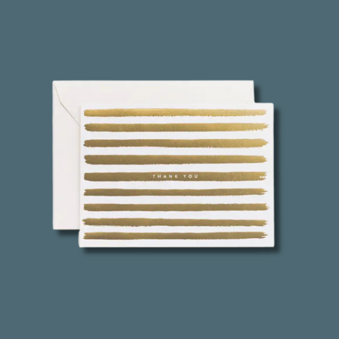Gold foil stripes