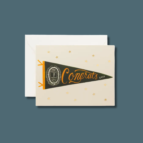 Congrats Grad Pennant Card