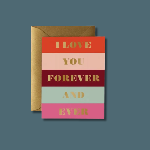 Color Block Love Card