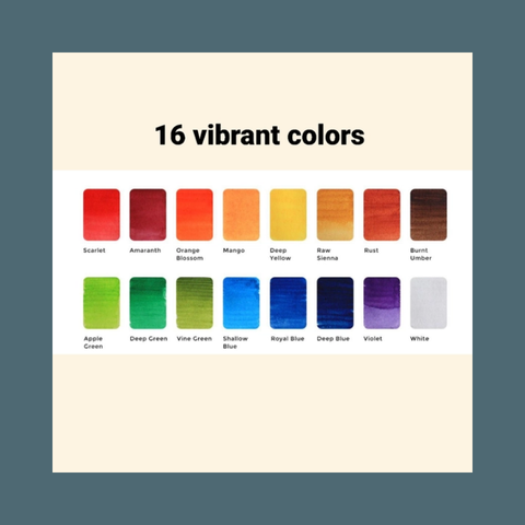16 Watercolor Original Pans Set