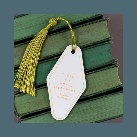There Is A World Vegan Leather Bookmark 