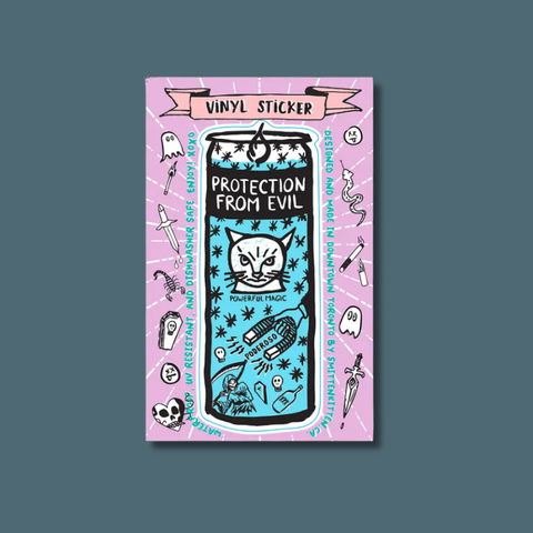 Protection From Evil Prayer Candle Sticker