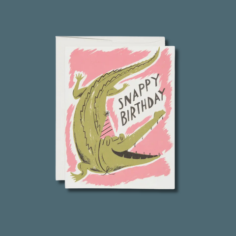 Snappy Birthday Alligator Card