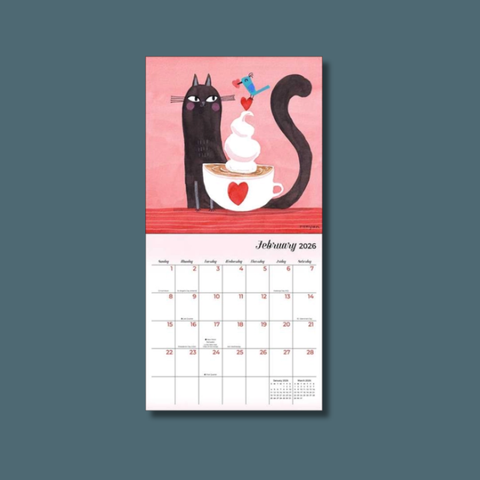 Feline 2026 Mini Wall Calendar