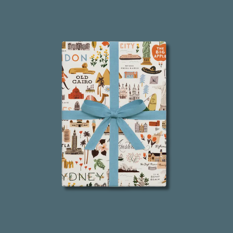 Bon Voyage Wrapping Sheet