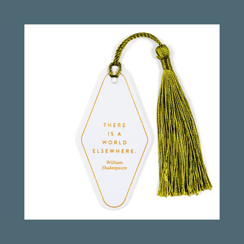There Is A World Vegan Leather Bookmark 