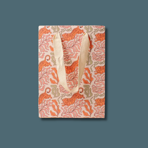 Small Tiger Print Gift Bag