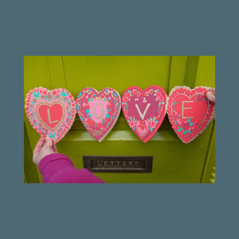 Love Concertina Greeting Card