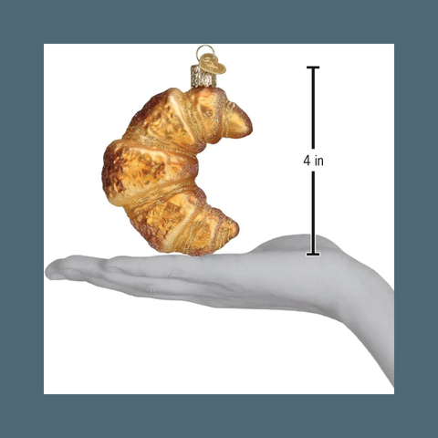 Old World Christmas Croissant Blown Glass Ornament