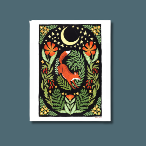 Lunar Fox Art Print