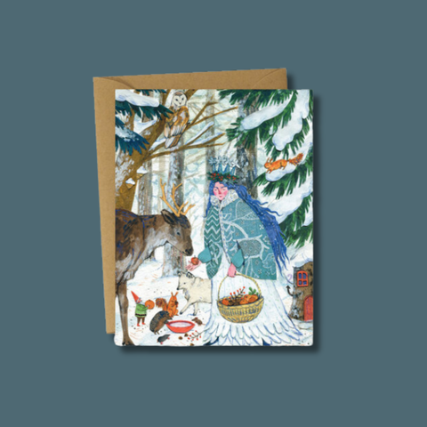 Lady Winter Card