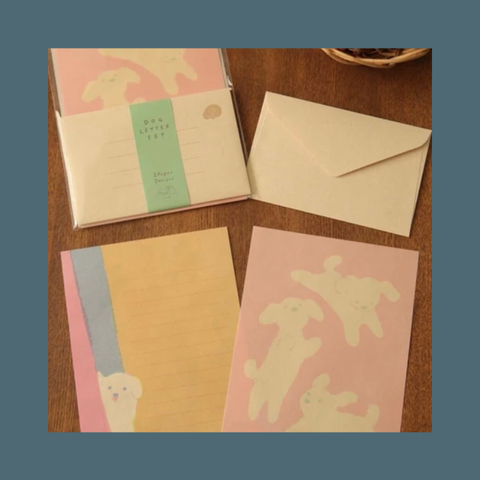 Playing Dogs Letter Set