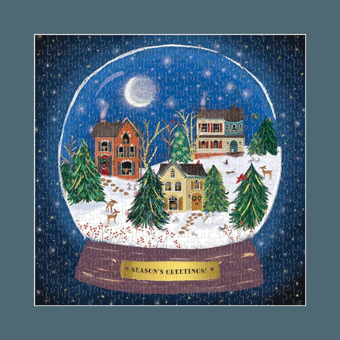 Winter Snow Globe Puzzle