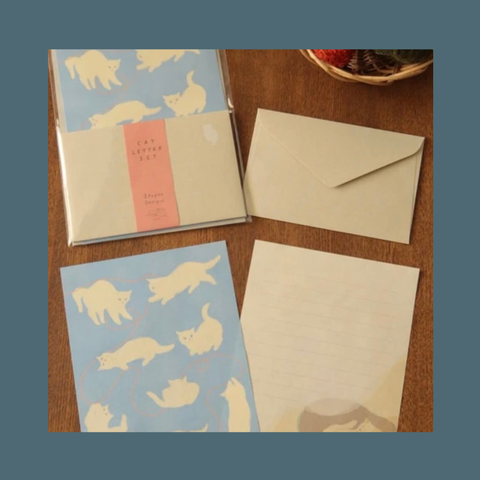 Playing Cats Letter Set