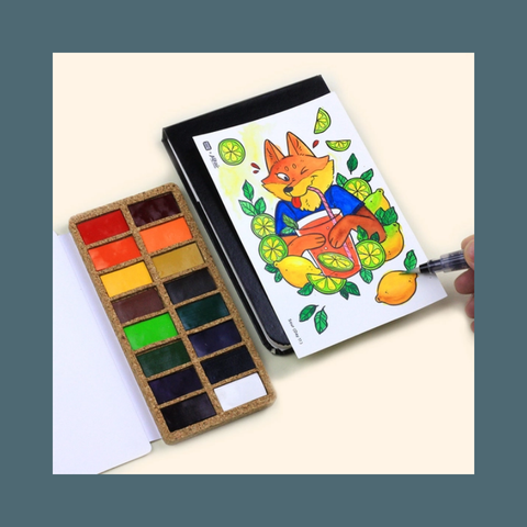 16 Watercolor Original Pans Set
