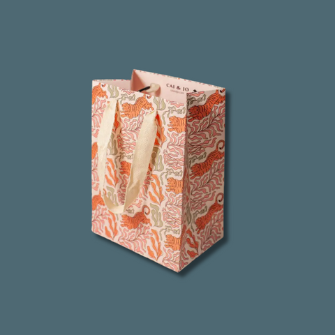 Small Tiger Print Gift Bag