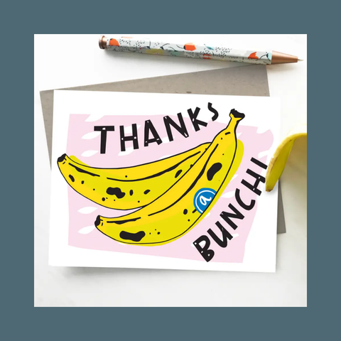 Thanks A Bunch Thank You Card