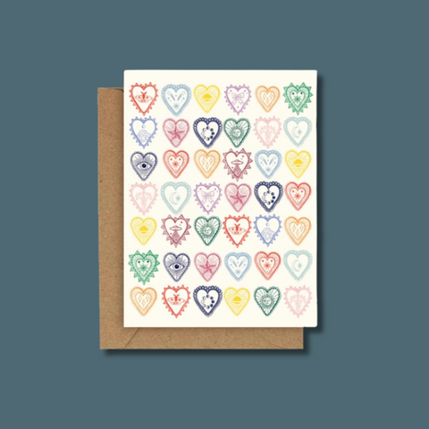 Heart Charms Greeting Card