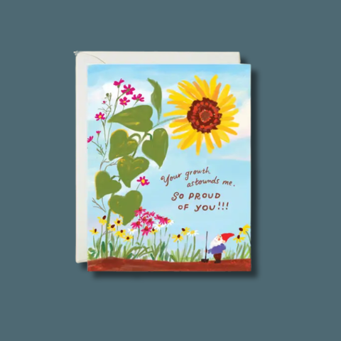 Sunflower Gnome Card