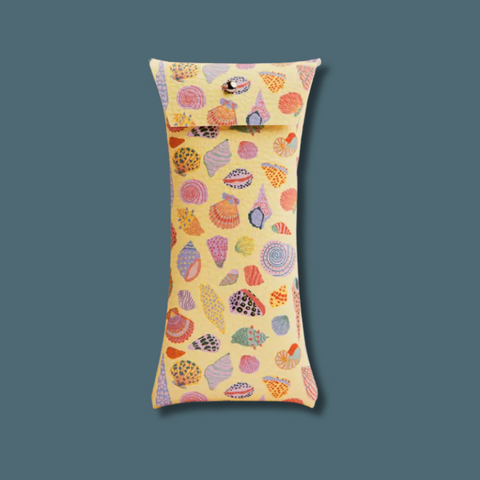 Seashells Yellow Sunglasses Case